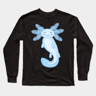 Blue Axolotl Long Sleeve T-Shirt